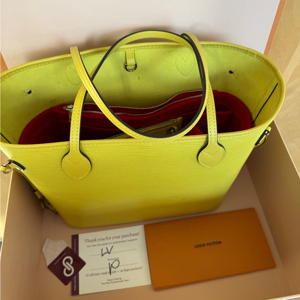 Louis Vuitton Citron Epi Neverfull Tote - Picture 17 of 17